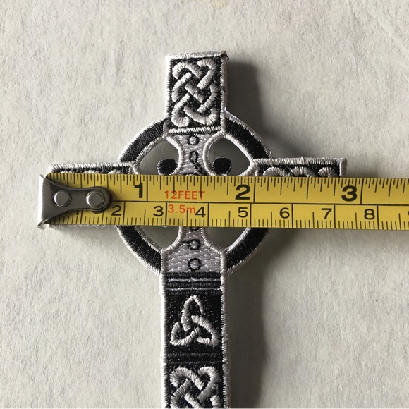 CELTIC CROSS PATCH L4” x W3” - Picture 3 of 3